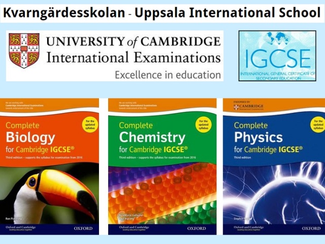 IGCSE exams at Uppsala International School