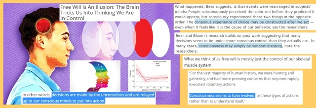 Brain controls the Mind again